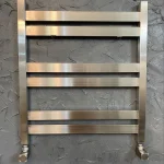 رادیاتور فلت کروم براق برایت استیل ابعاد 60 تا 120