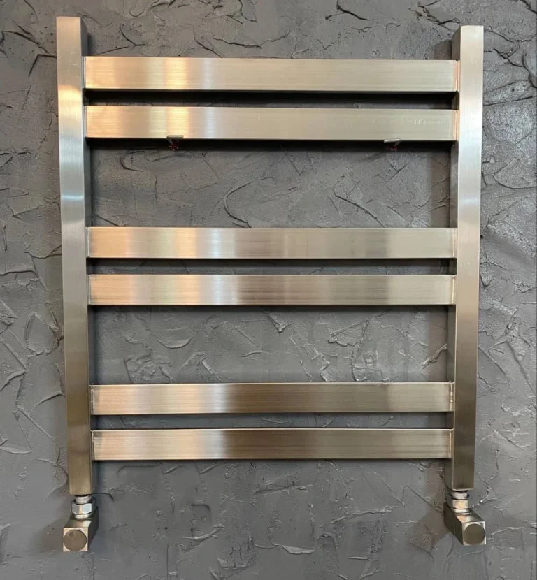 رادیاتور فلت کروم براق برایت استیل ابعاد 60 تا 120