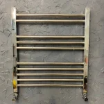 رادیاتور لوله کروم براق برایت استیل ابعاد 60 تا 120