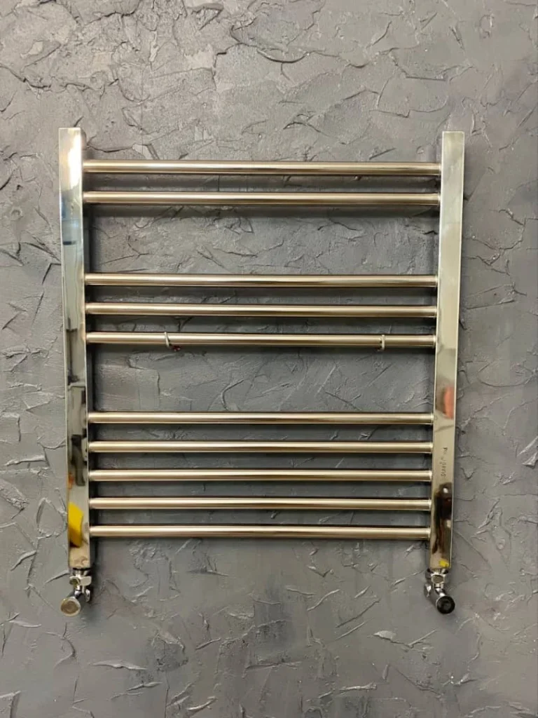 رادیاتور لوله کروم براق برایت استیل ابعاد 60 تا 120