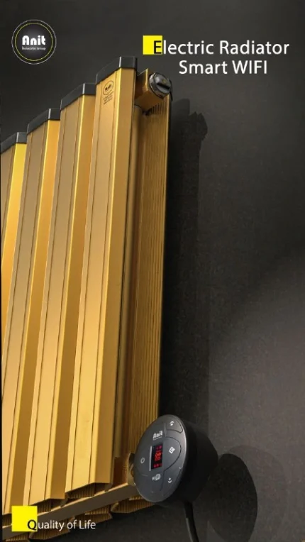 رادیاتور پایونیر برقی المنت wifi طلایی برند آنیت (anit)